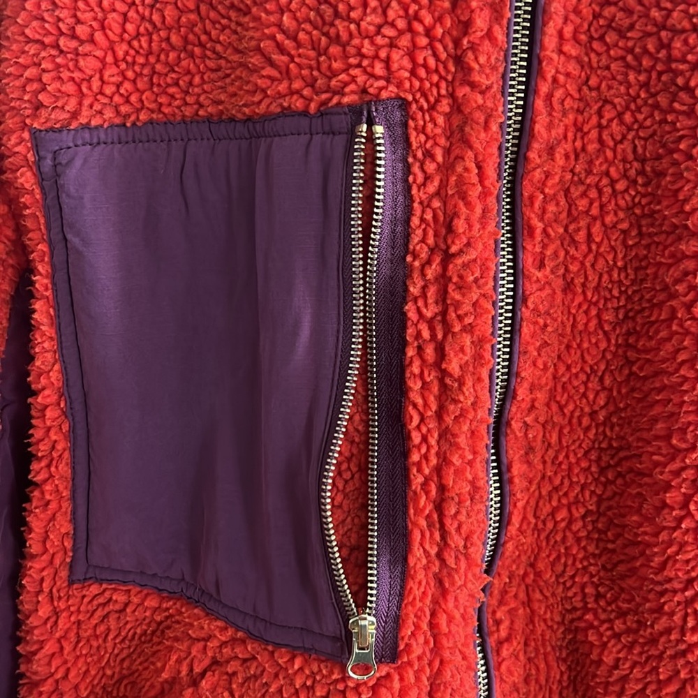 Free People Rivington Sherpa Bomber jacket size XS - Picture 4 of 12
